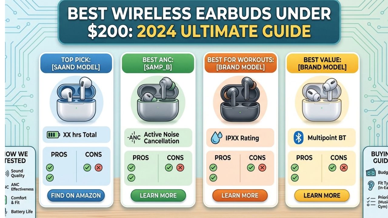 Best Wireless Earbuds Under 200 Dollars 2024